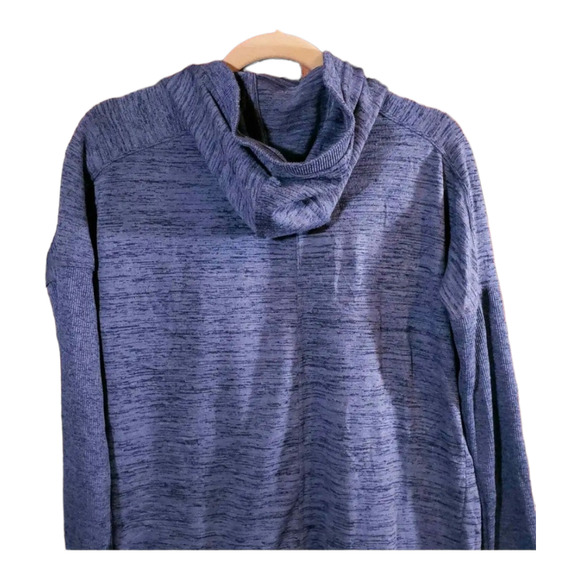 Athleta Heather Blue Blissful Wrap Hooded Open-front Cardigan Jacket Women's XS - Picture 4 of 5